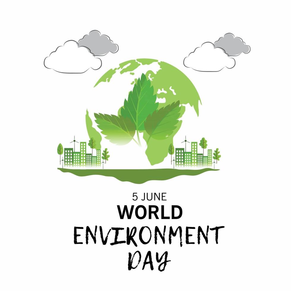 Vector illustration of a Background for World Environment Day.