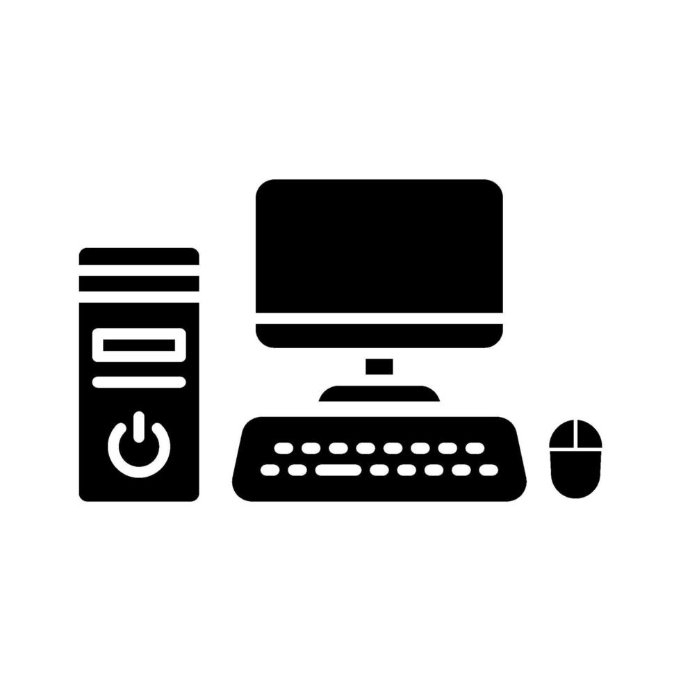 Workstation Vector Icon