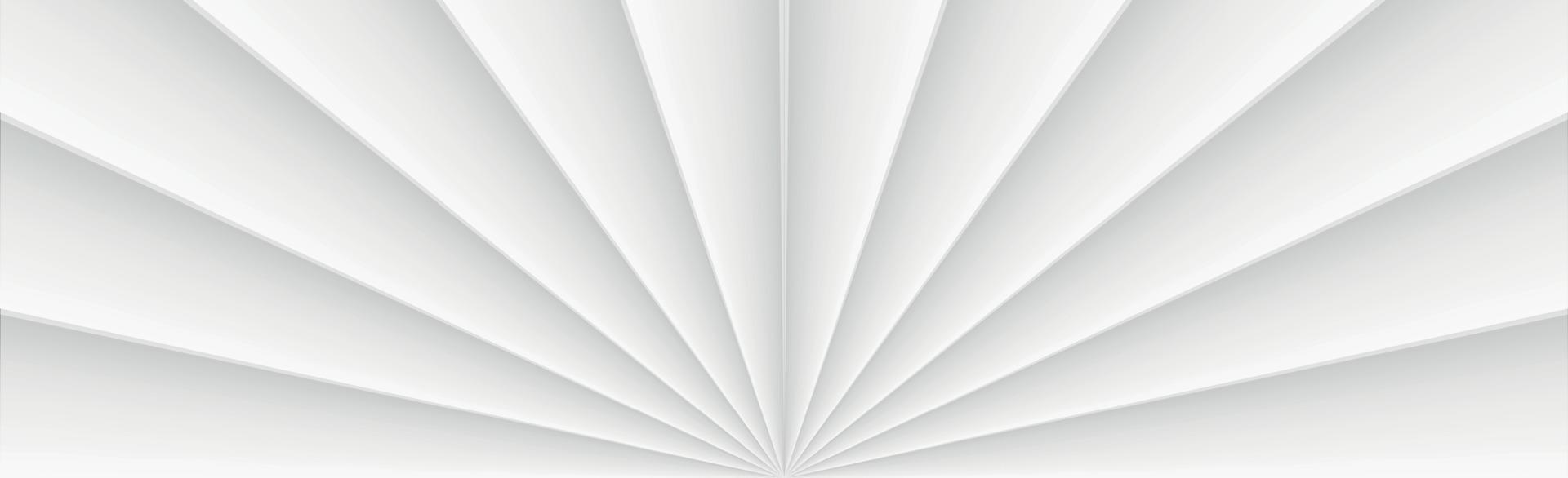 White vector panoramic background with straight lines and shadows