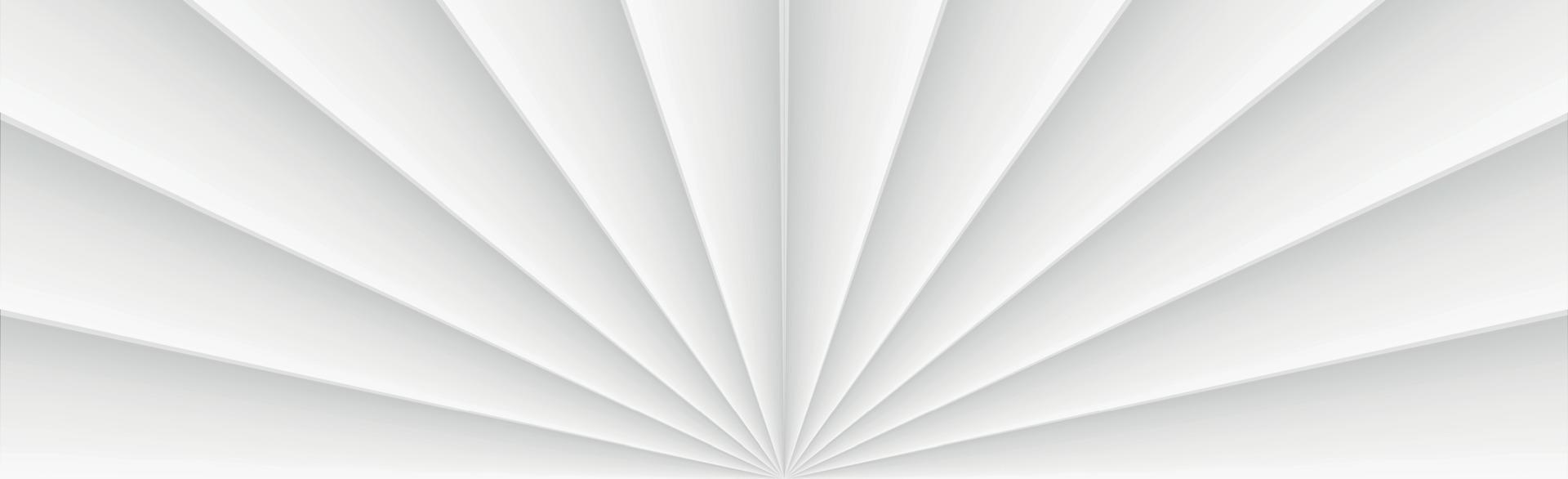 White vector panoramic background with straight lines and shadows