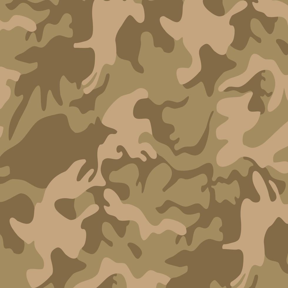 Fondo de impresión de color caqui de textura de camuflaje militar - vector