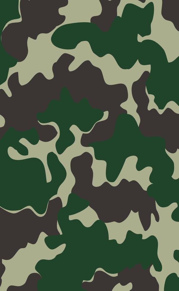 Fondo de impresión de color caqui de textura de camuflaje militar - vector