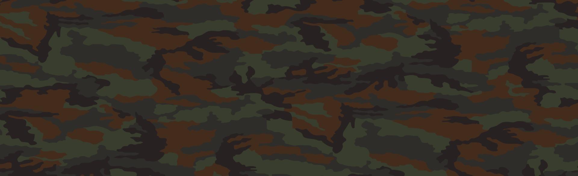 Military or hunting panoramic khaki vector