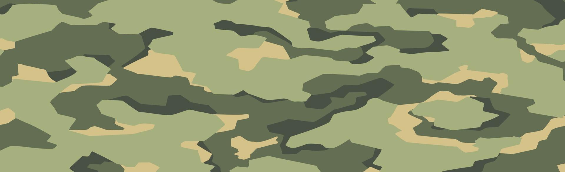 Military or hunting panoramic khaki vector