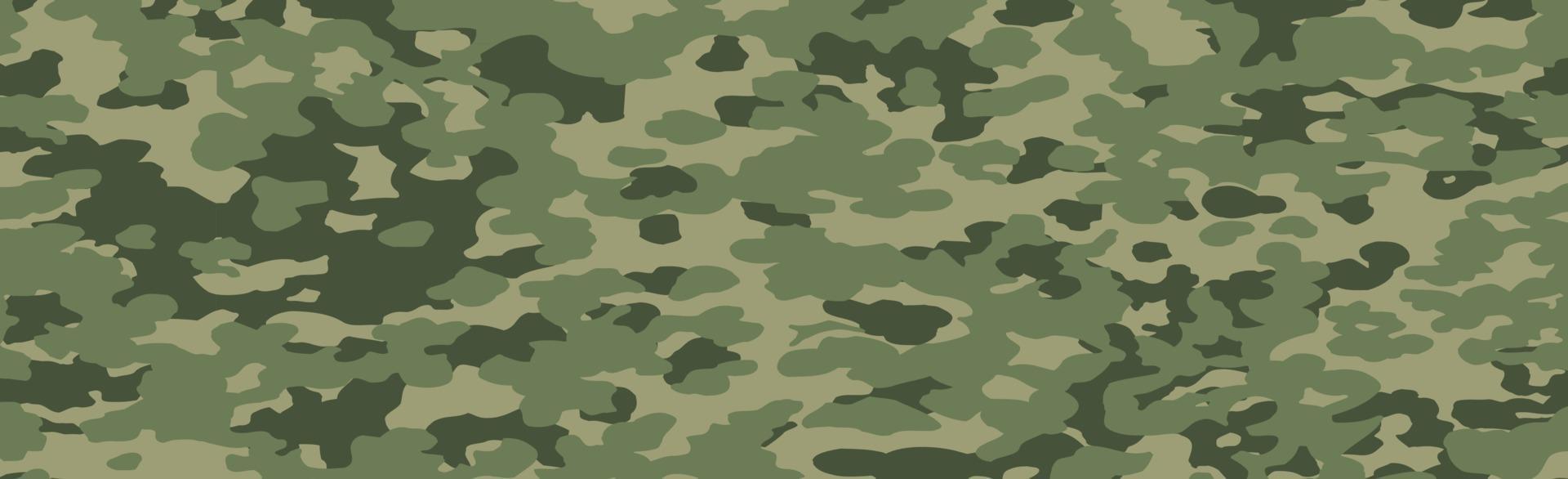 Military or hunting panoramic khaki vector