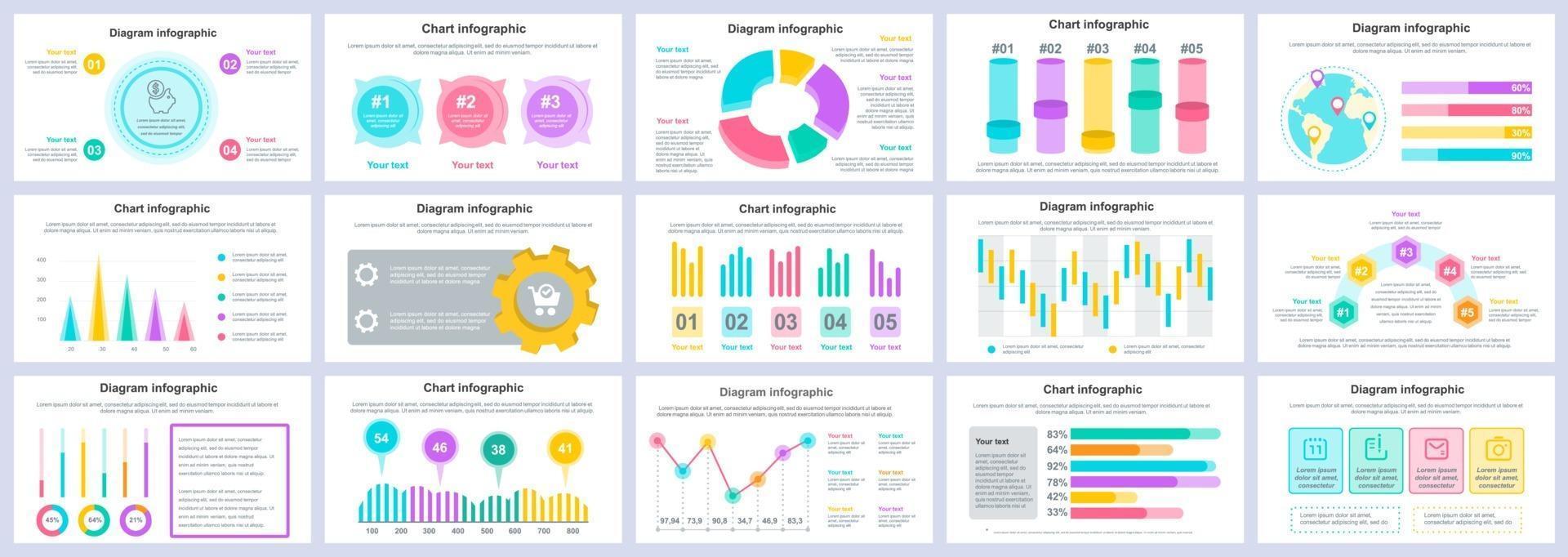 Business and finance infographics presentation slides template vector design template