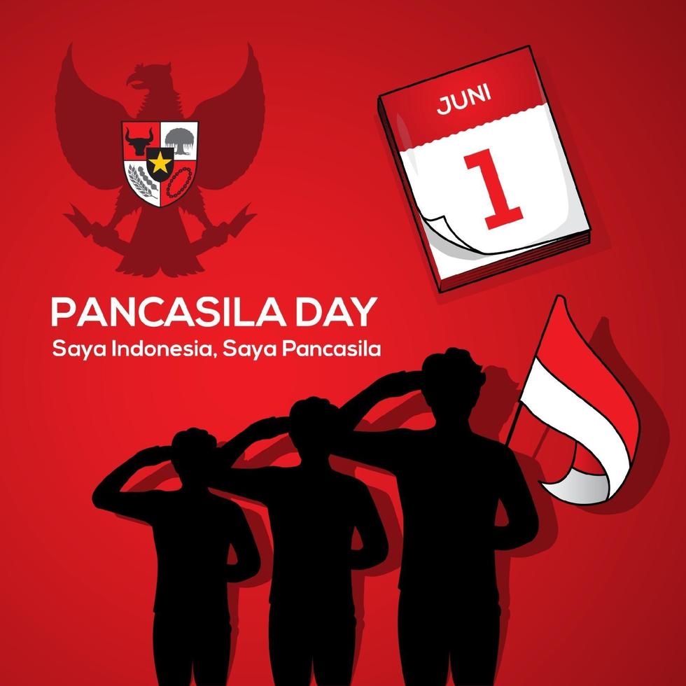 Happy Pancasila Day vector