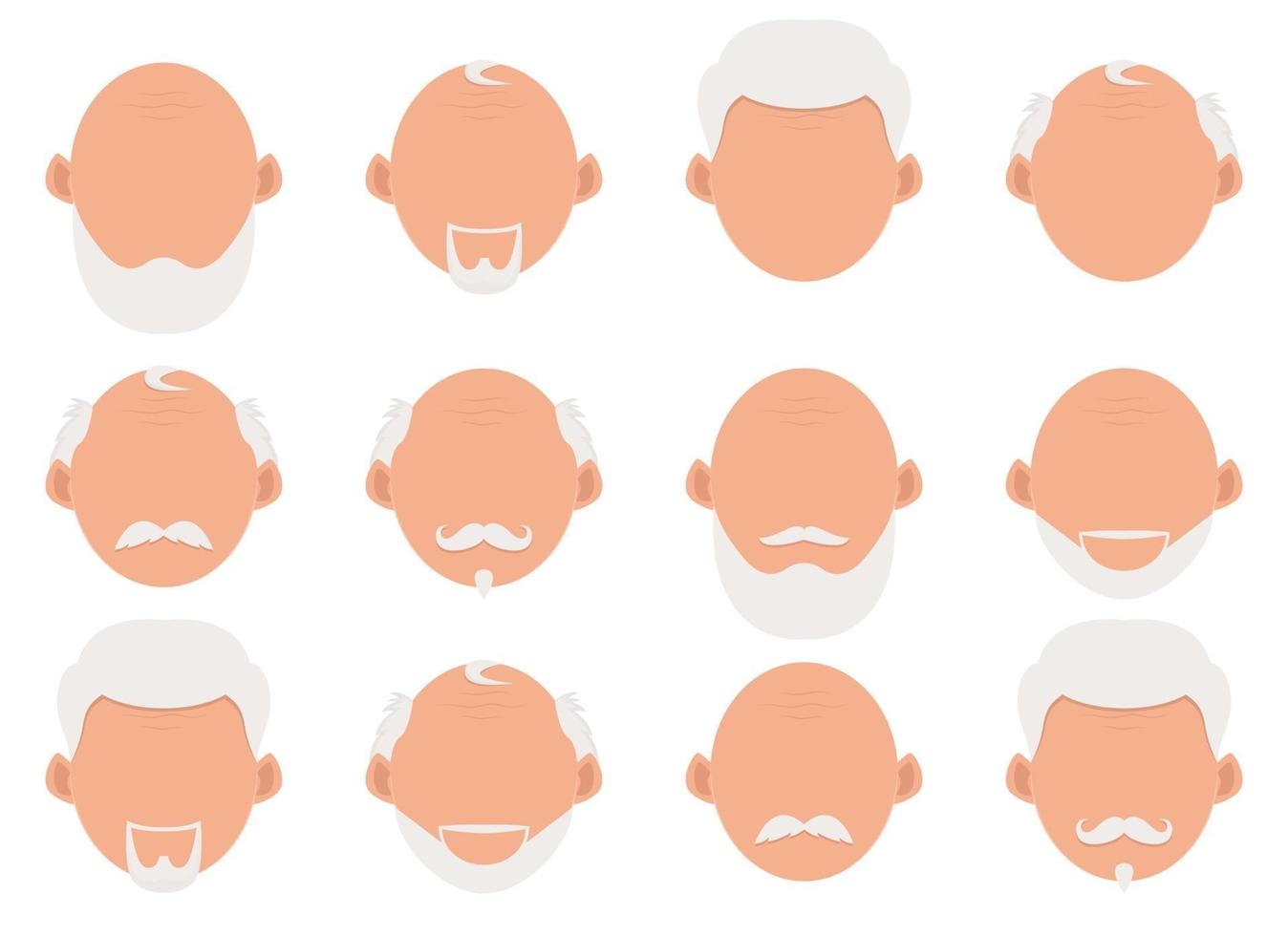 Old man vector design illustration isolated on white background