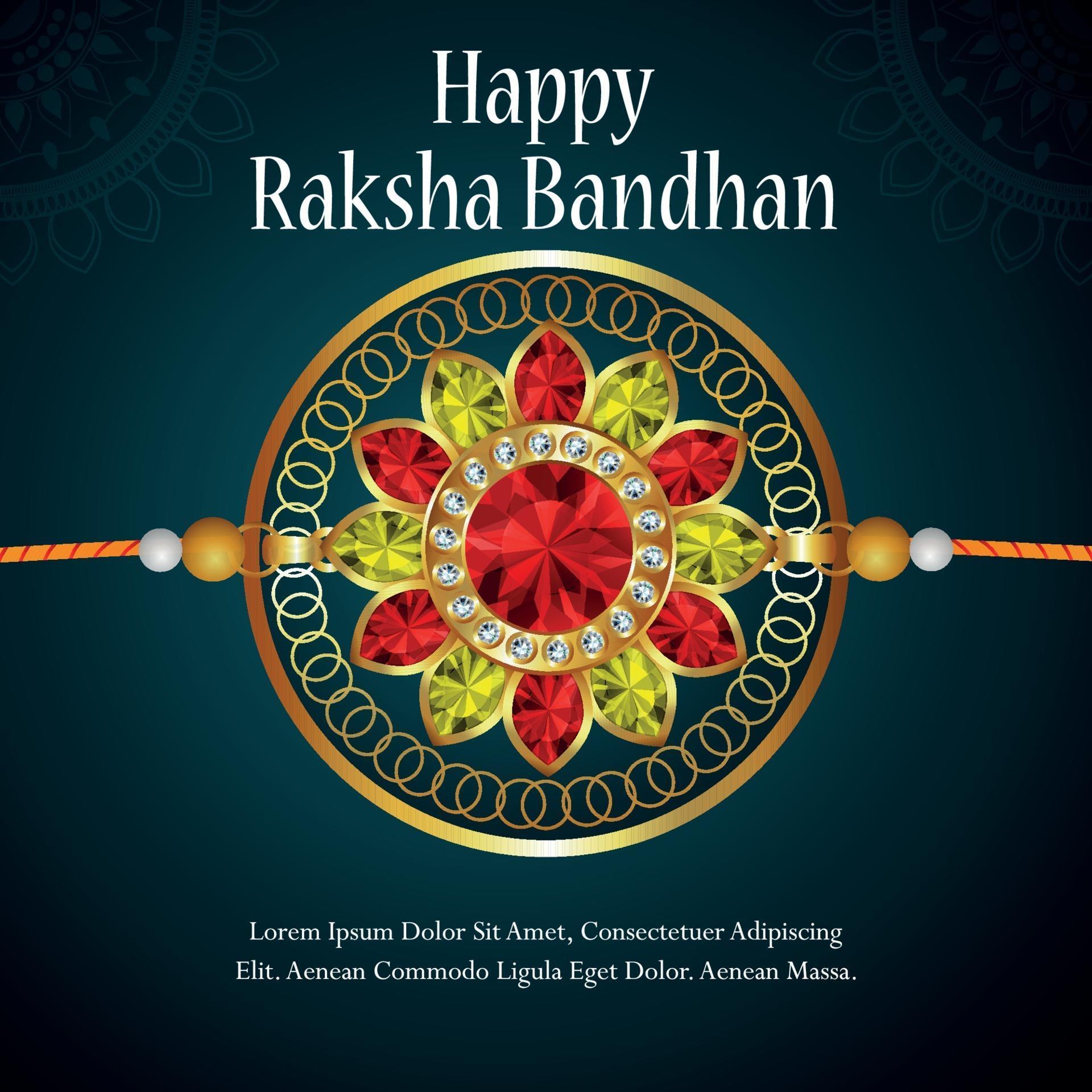 happy-raksha-bandhan-invitation-card-with-golden-crystal-rakhi-with