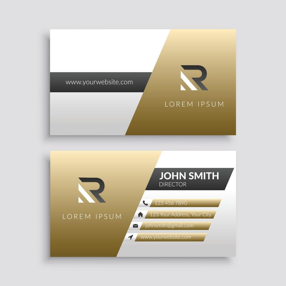 Minimalistic Modern Business Card Template vector
