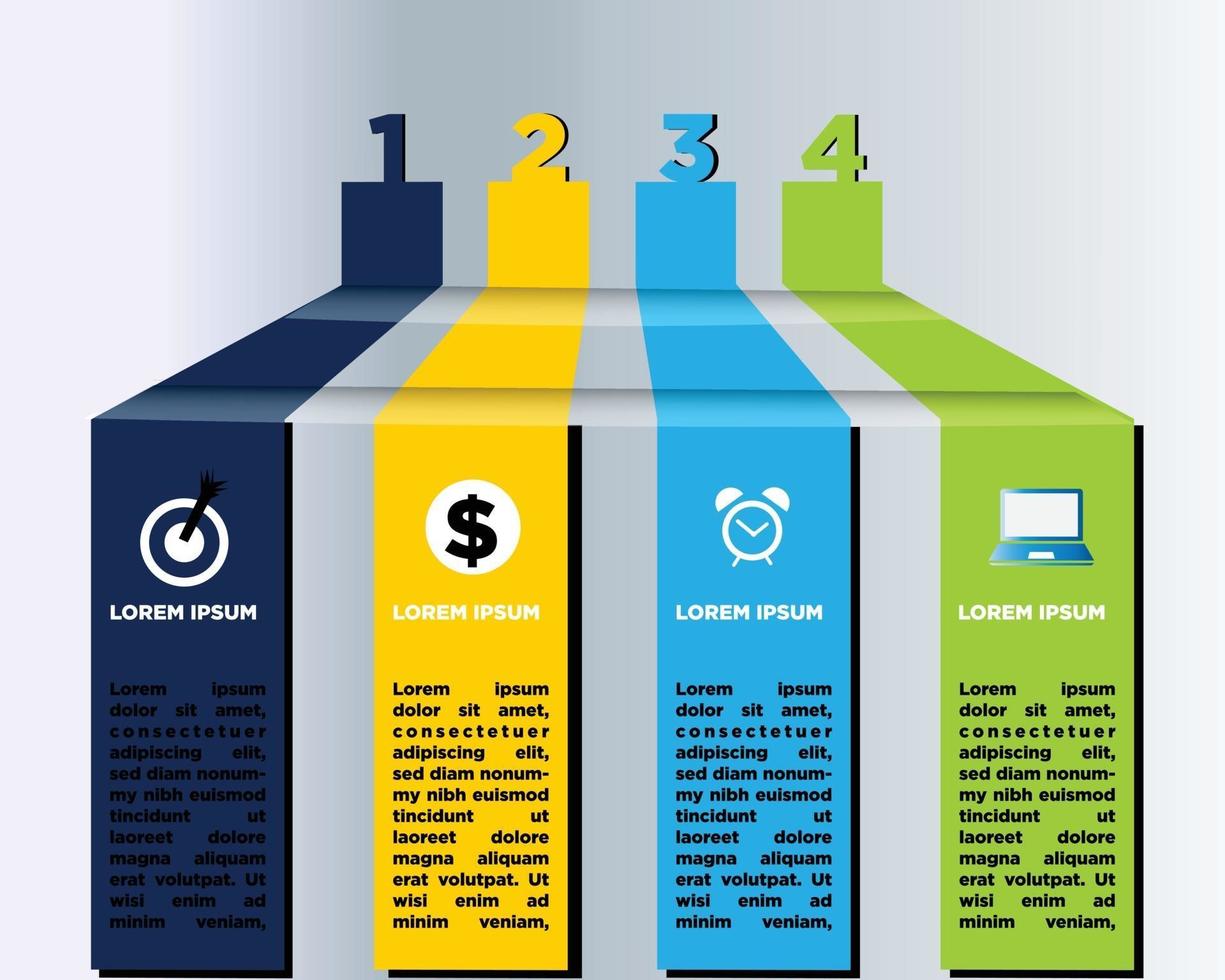 Infographics for business presentation vector