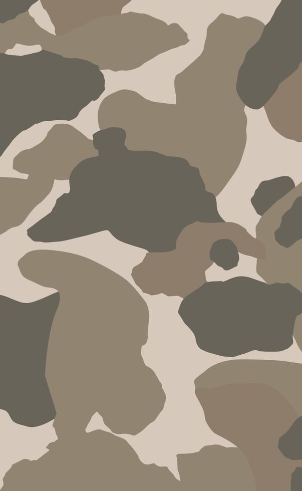 Fondo de impresión de color caqui de textura de camuflaje militar - vector