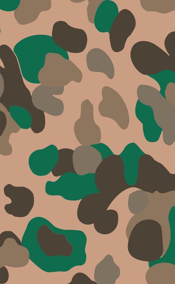 Fondo de impresión de color caqui de textura de camuflaje militar - vector