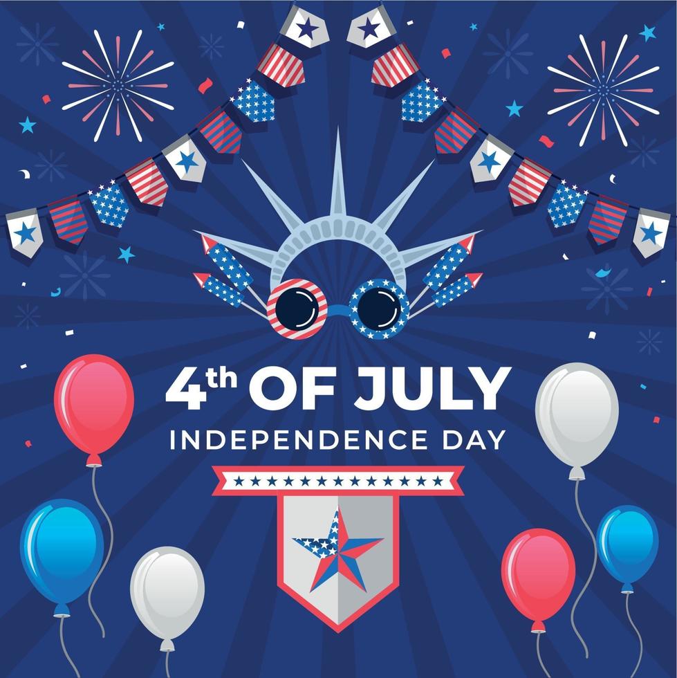 4th of July Background vector