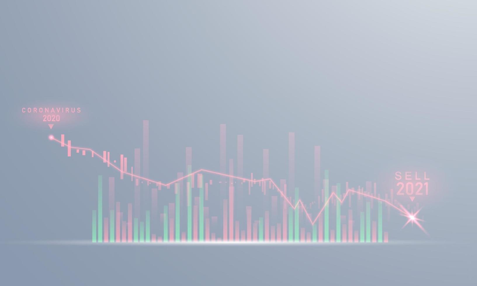 stock market, economic graph with diagrams, business and financial concepts and reports, abstract technology communication concept background vector