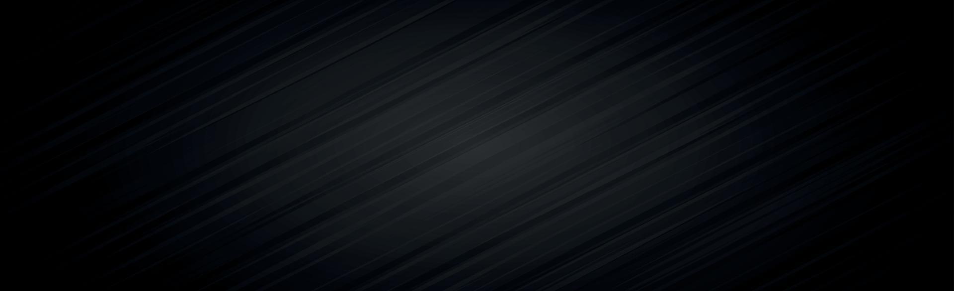 Abstract dark black textured panoramic background - Vector