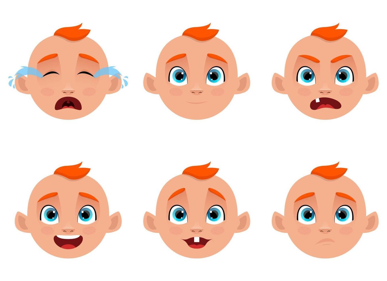 Cute baby vector design illustration isolated on white background
