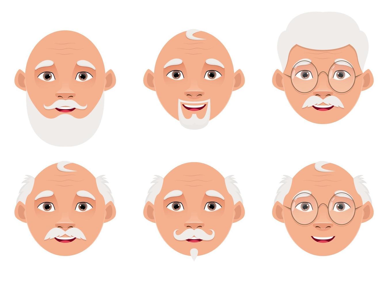 Old man vector design illustration isolated on white background