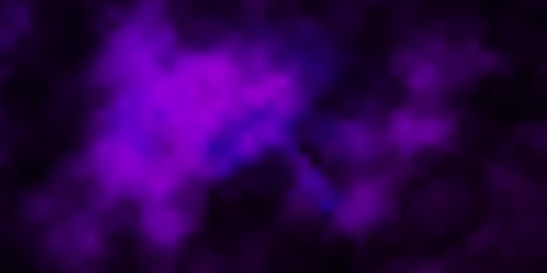 Dark Pink vector backdrop with cumulus.