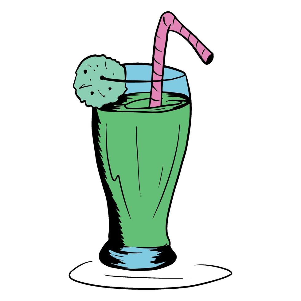 Fitness cocktail. A cocktail for health. Fitness bar. Non-alcoholic ...