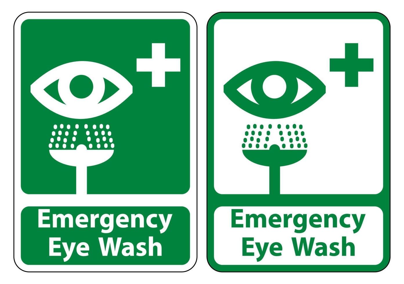 Emergency Eye Wash Sign vector