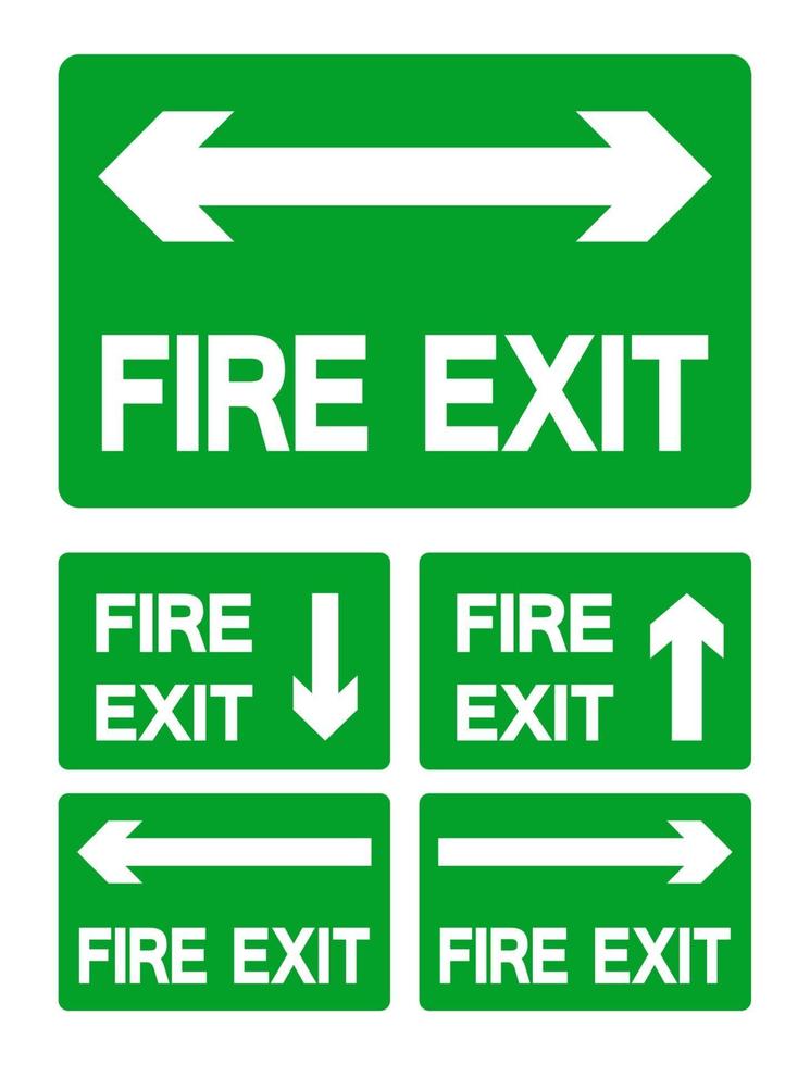 Emergency Exit Symbol vector