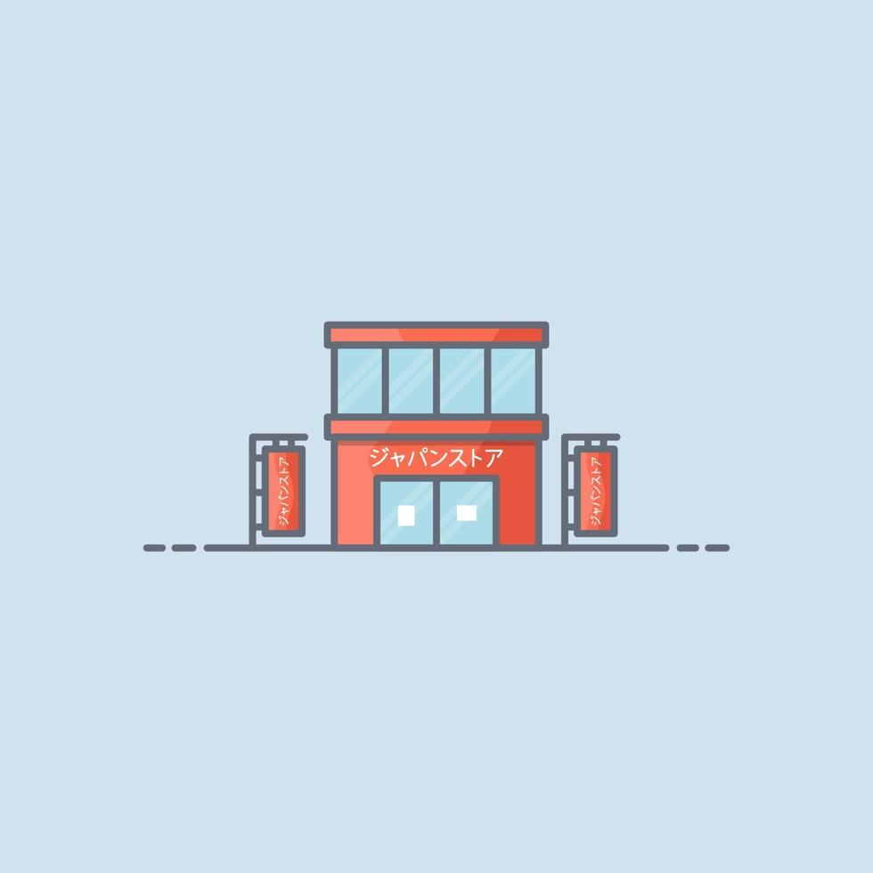 Japan store vector illustration