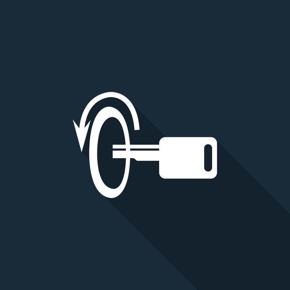 Switch Off Engine Symbol Sign On black Background On black Background vector
