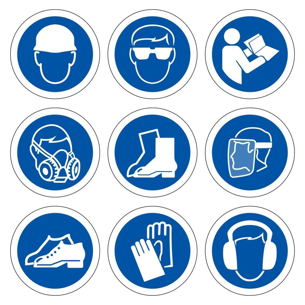 Required Personal Protective Equipment PPE Symbol Safety Icon 2369280