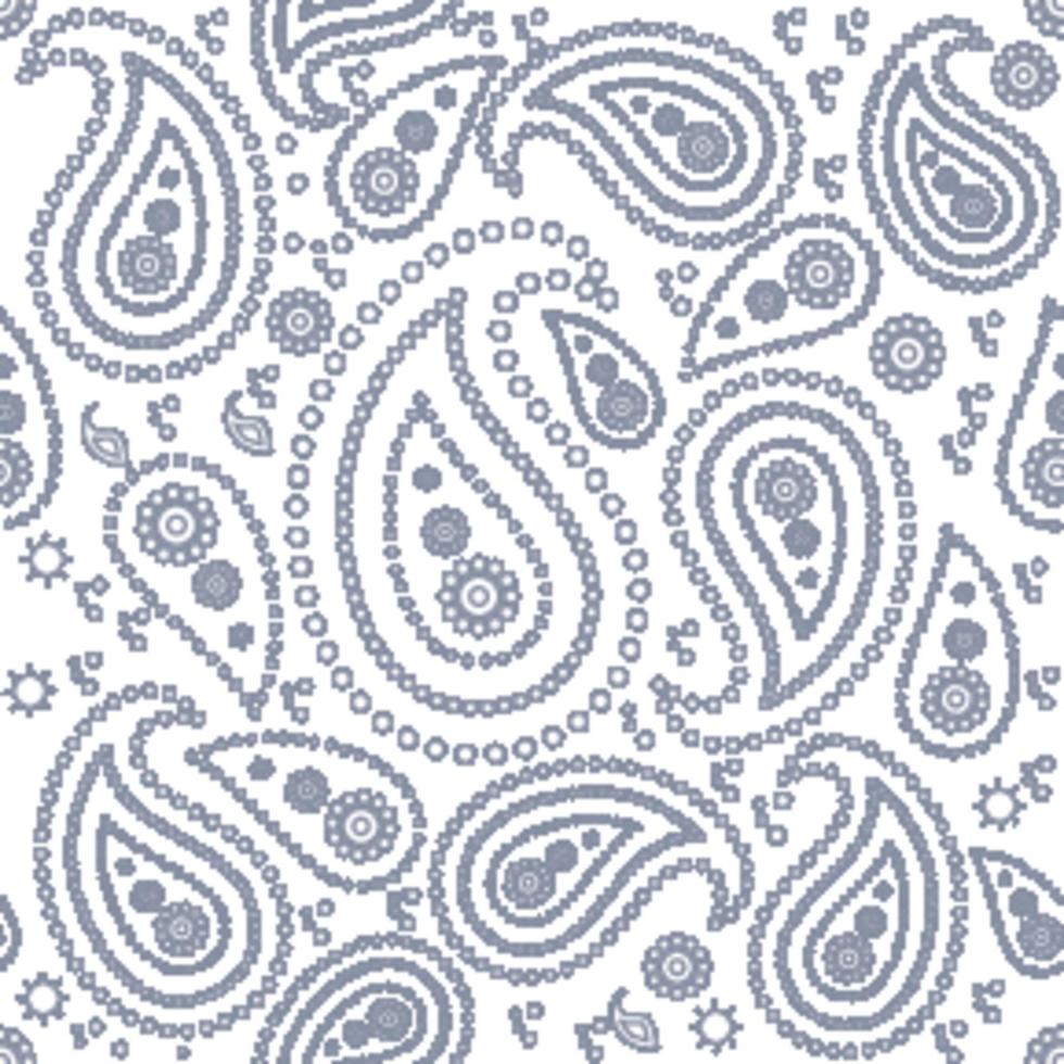 diseño de patrón de paisley sin costuras vector