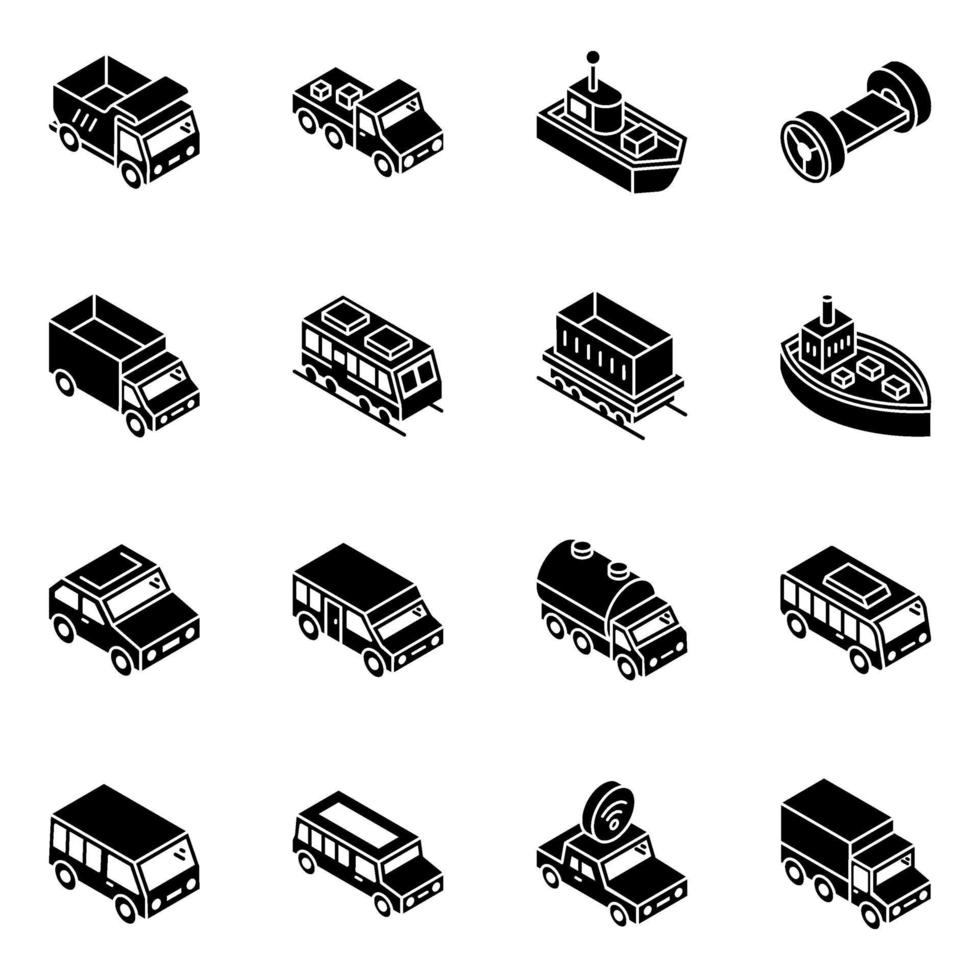 automóviles y transporte vector