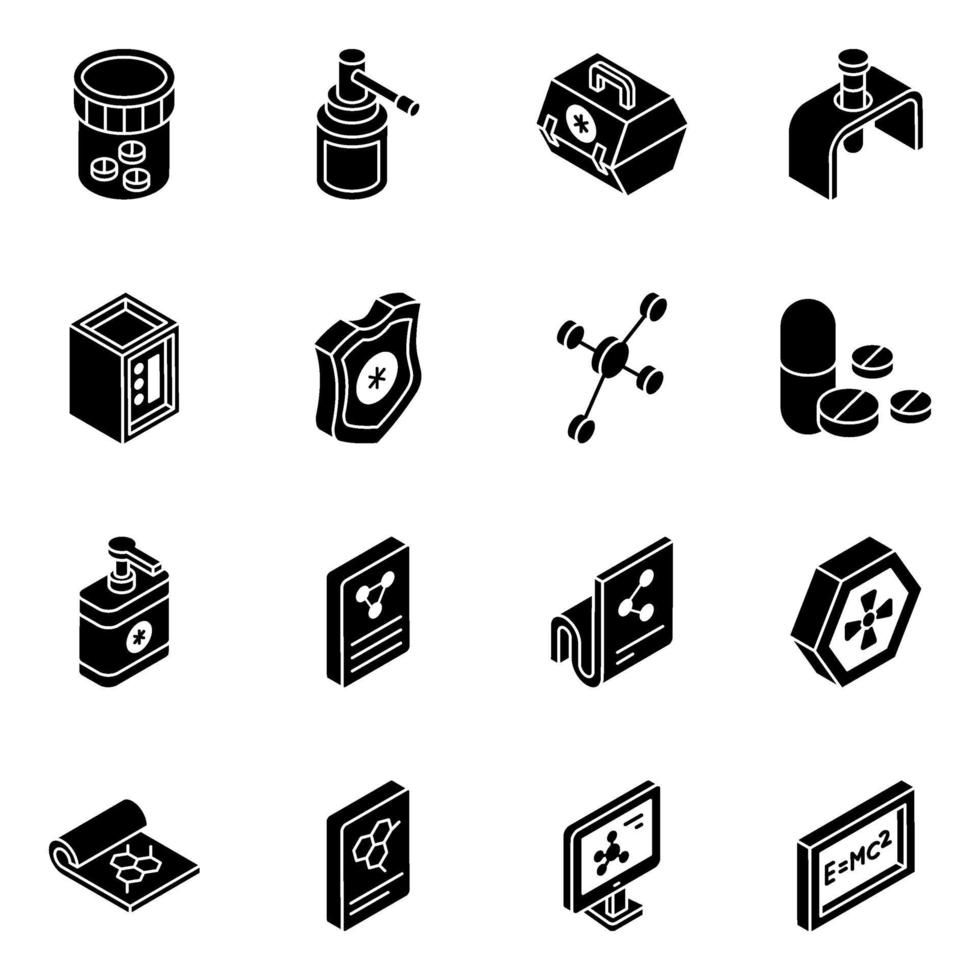 Hospital Instruments and Elements vector