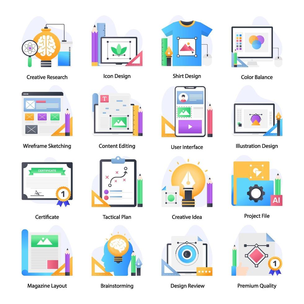 Project Management Elements vector