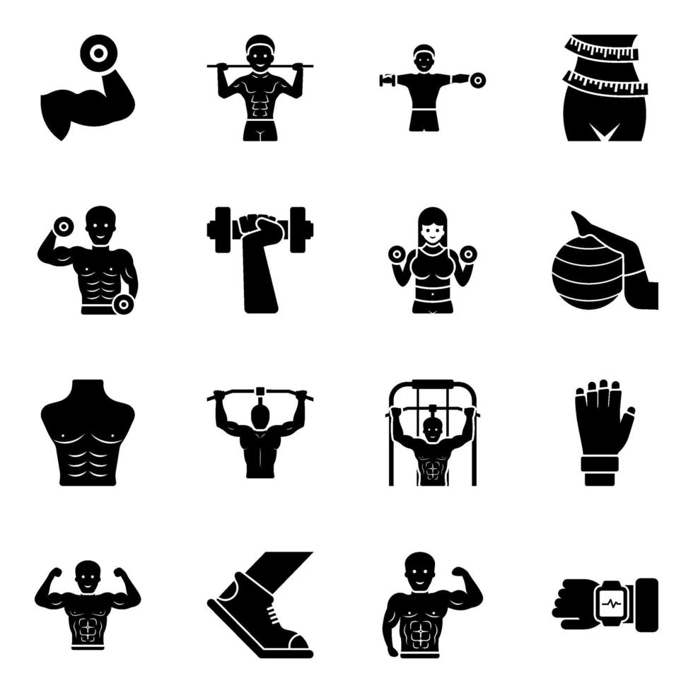 Workout  and Equipment's vector