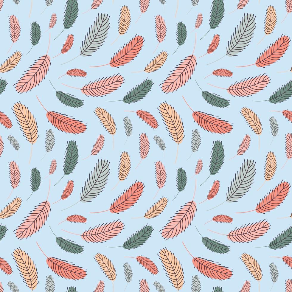 Feather pattern. Vector illustration