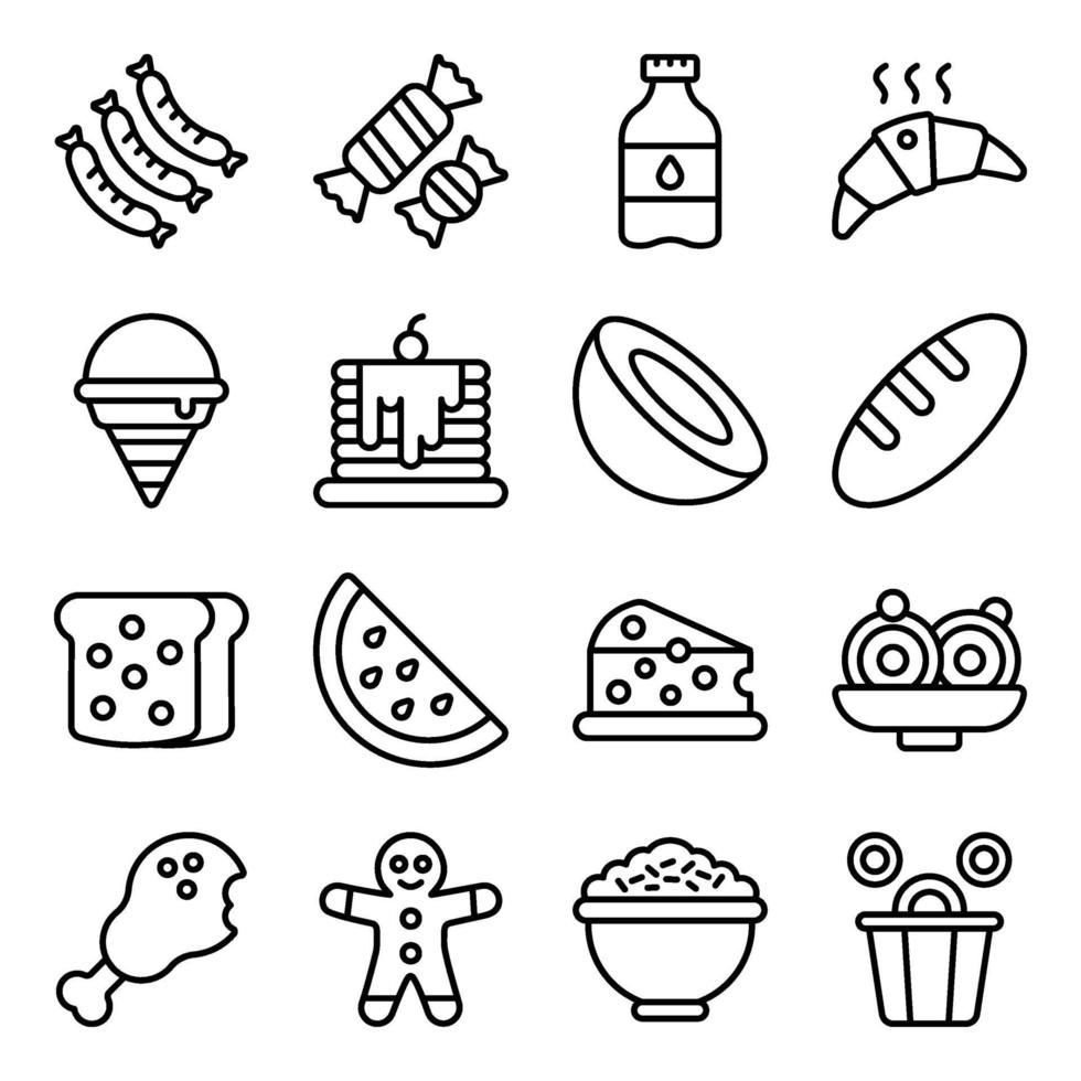 Modern Trendy Food vector