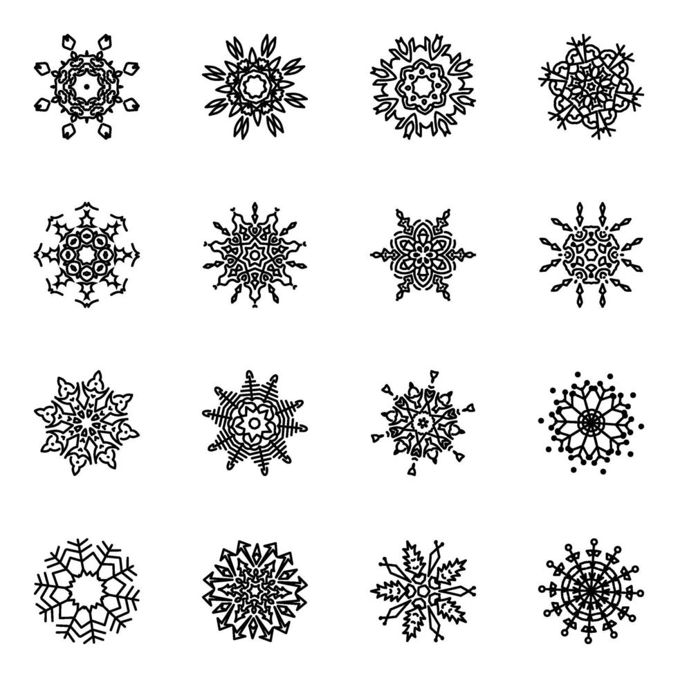Pack of Crystal Flakes vector