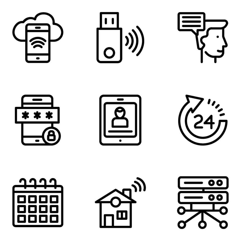 Technology and Devices vector