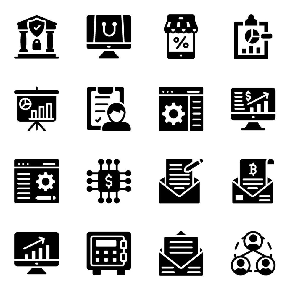 Web Settings and Ecommerce vector
