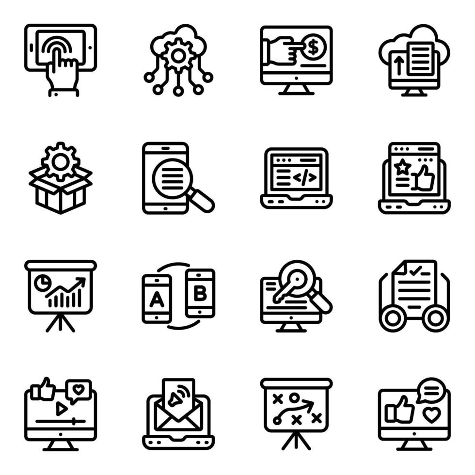 User Interface Linear vector