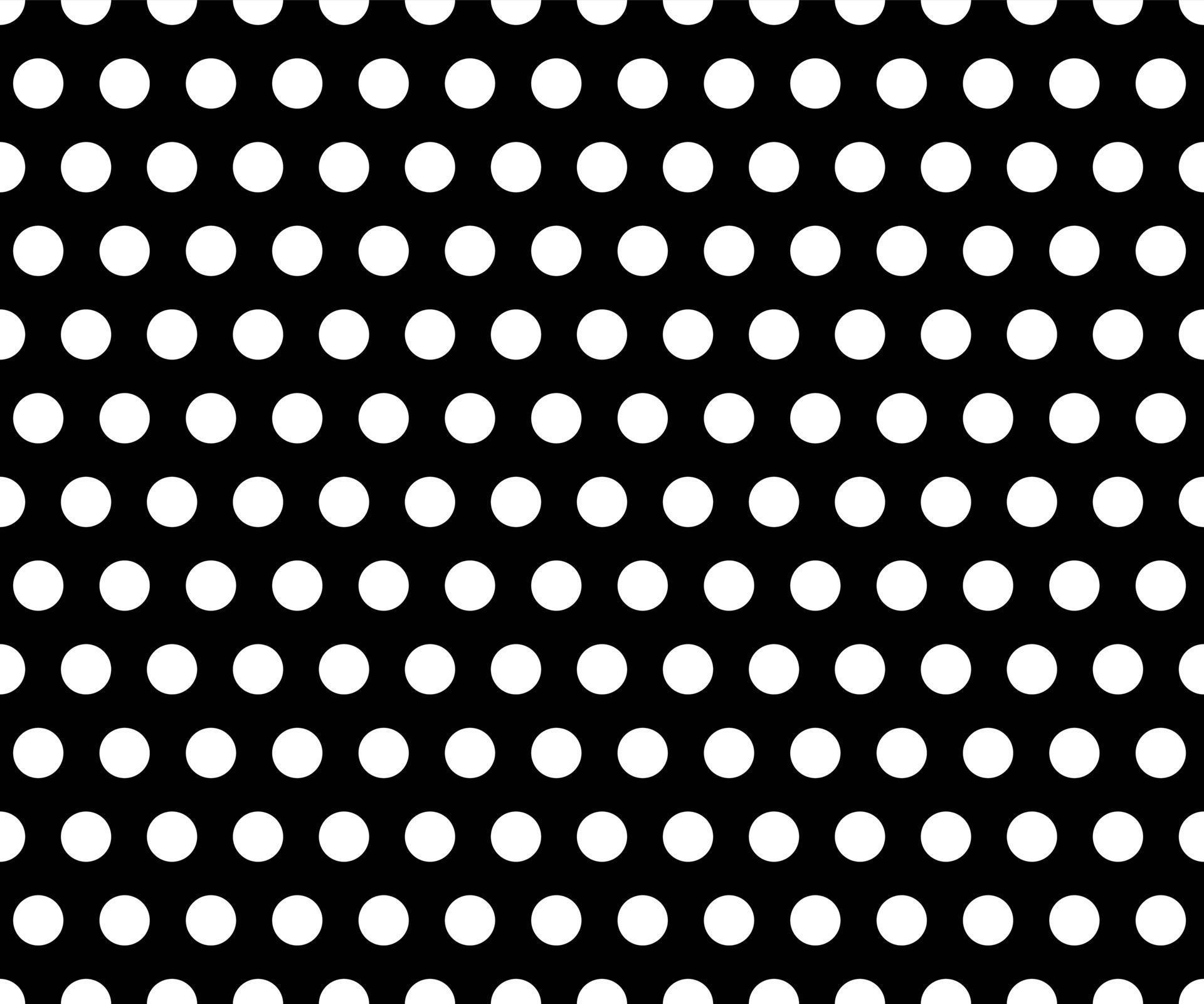 Black And White Polka Dot Pattern Background Vector Vector Art