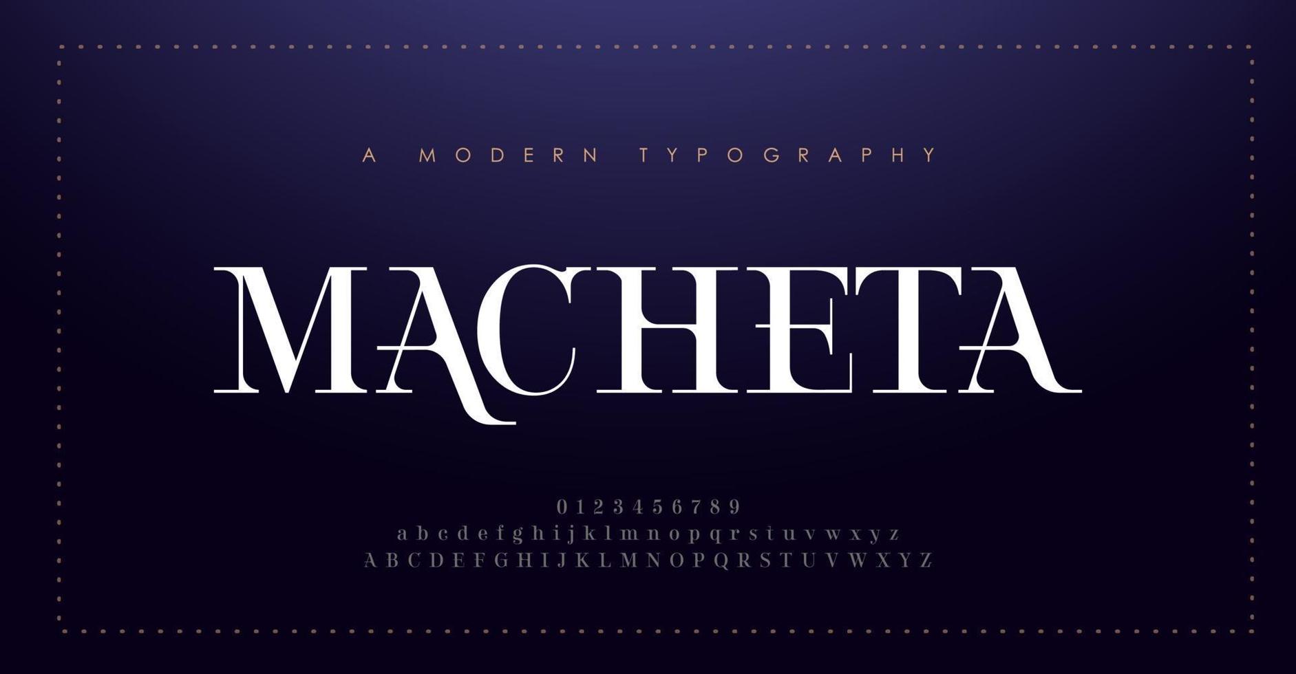 Elegant alphabet letters font and number. Classic Lettering Minimal Fashion Design. Typography modern serif fonts decorative vintage concept vector