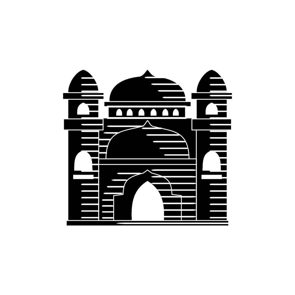 plantilla de diseño de ilustración de mezquita vector