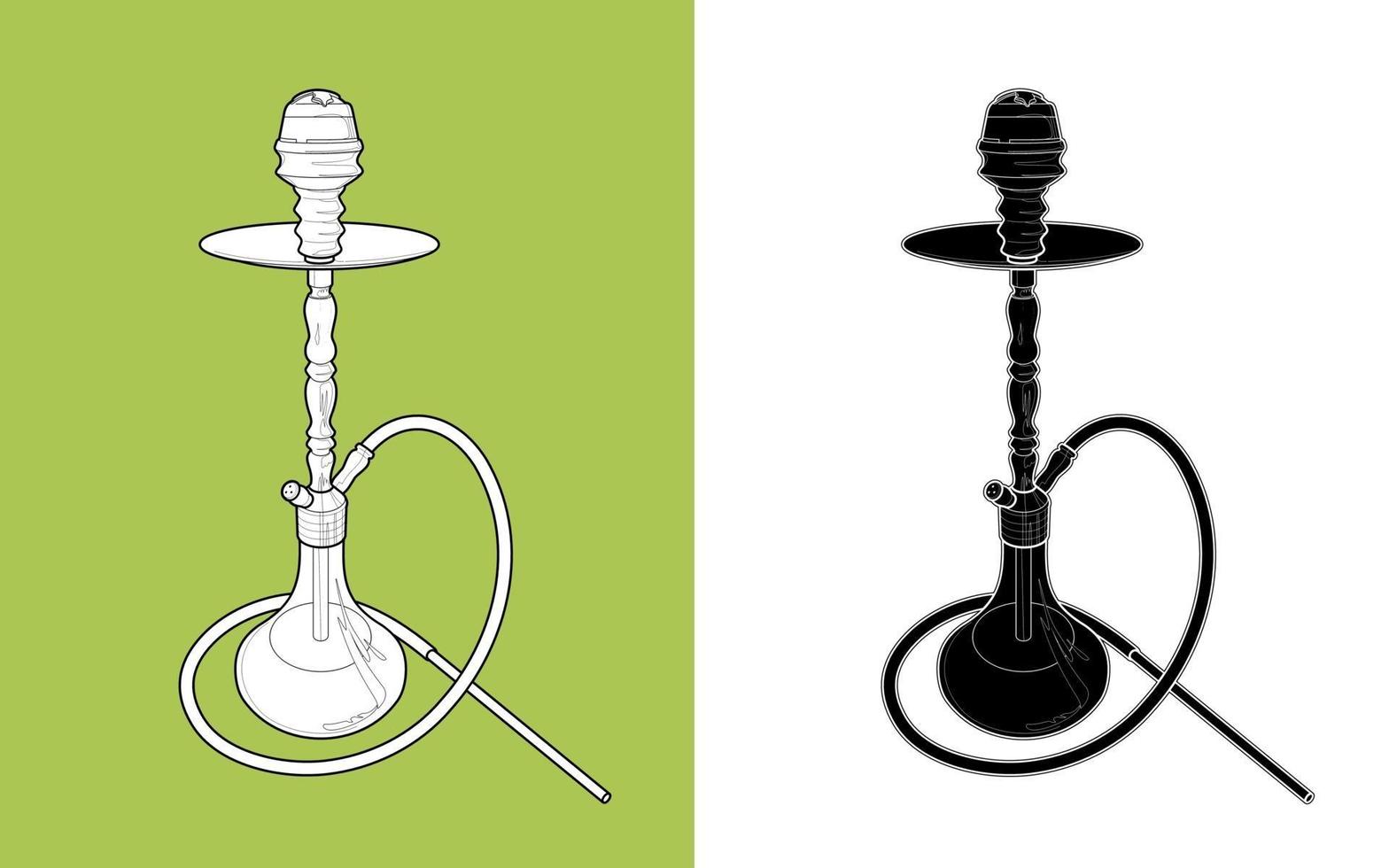 hookah vector illustration