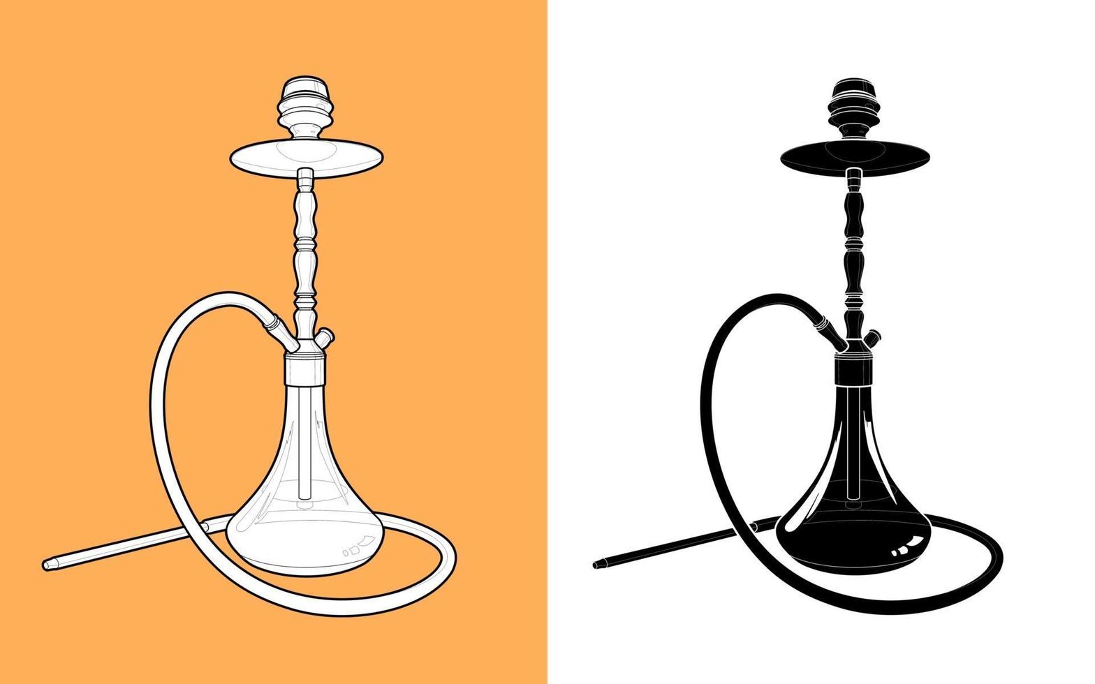 hookah vector illustration