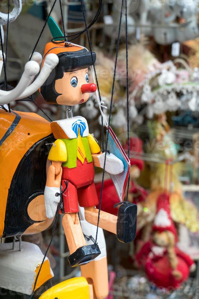 Pinocchio marionette hanging photo