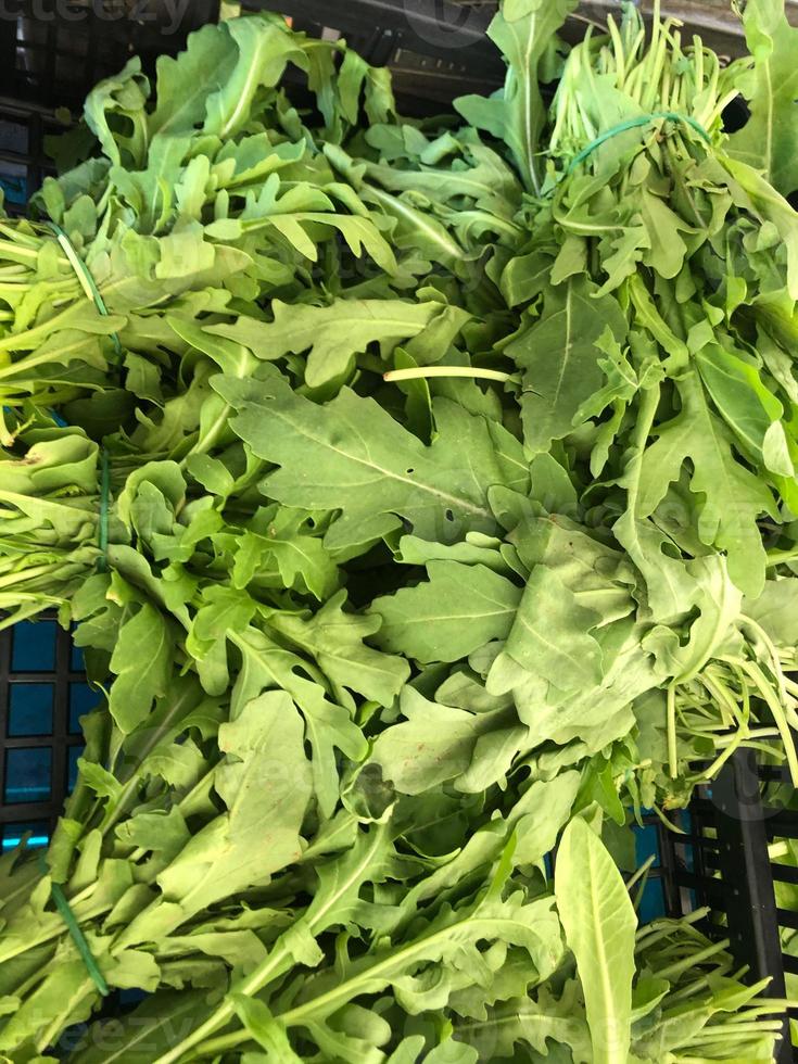 Fresh arugula or rocket photo