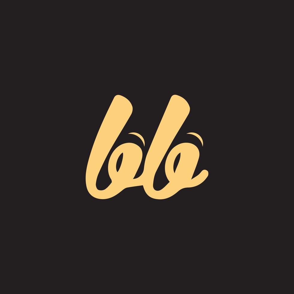 diseño de letra b, mínimo, inicial, monograma, icono, logotipo, plantilla, vector, tipografía empresarial premium. vector