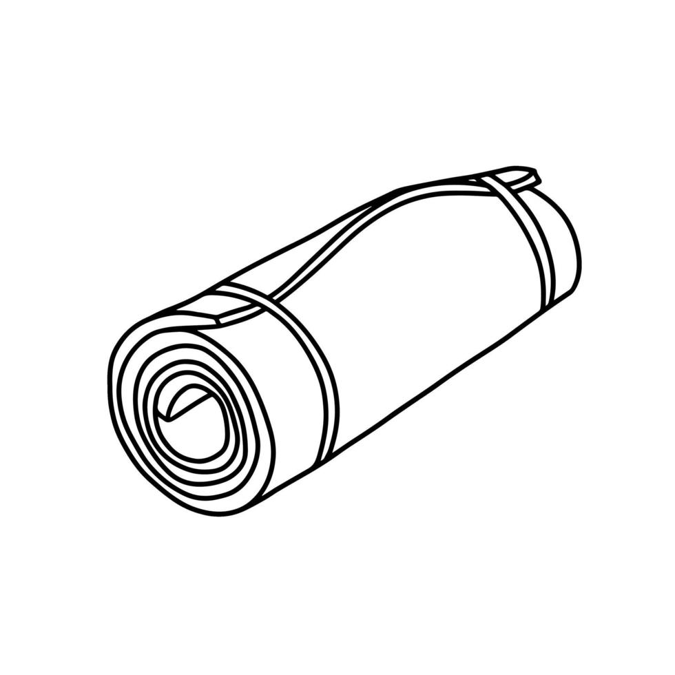 Camping Mat. The tourist travel Mat. Vector illustration
