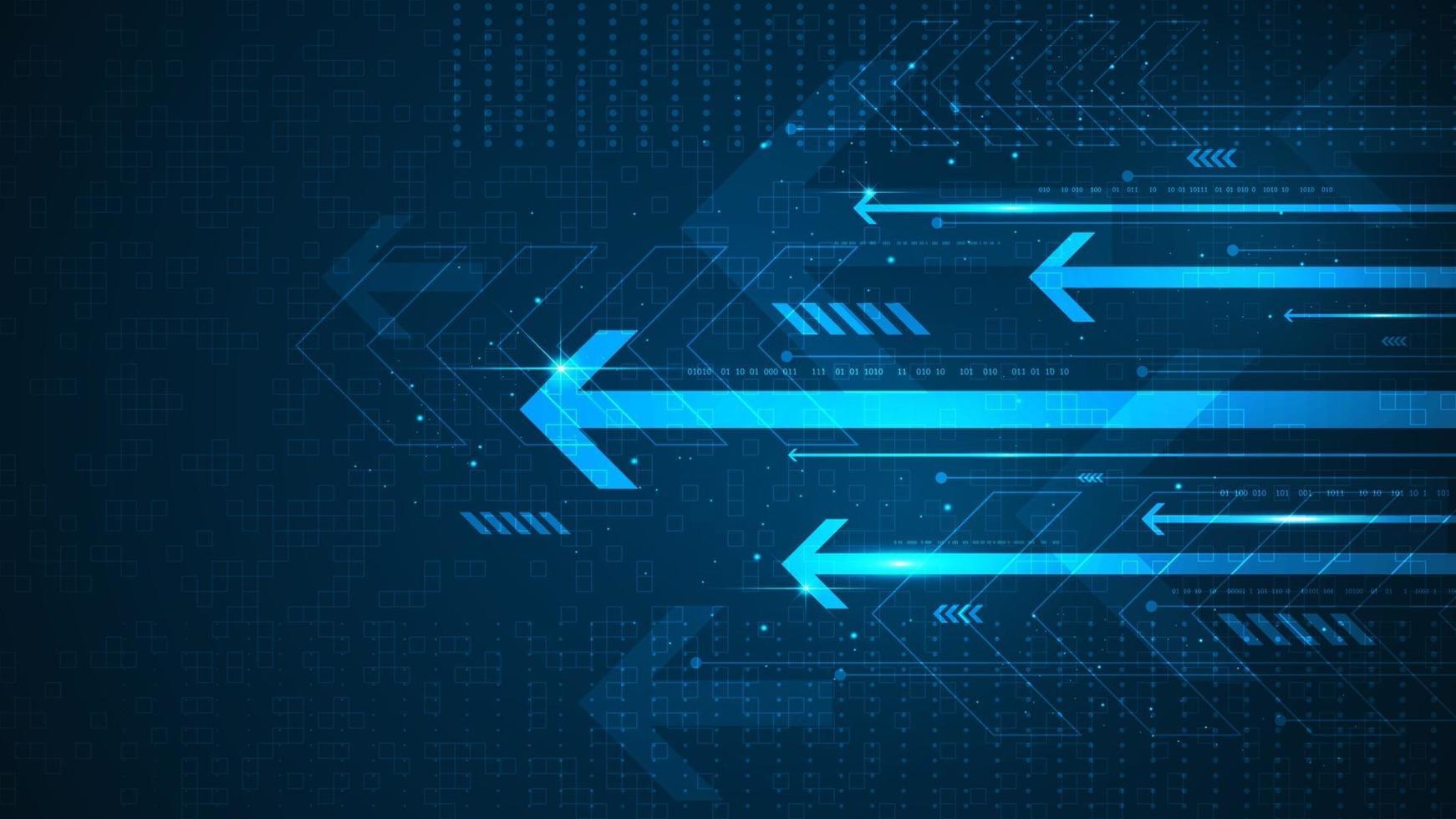 Technology background with arrows vector